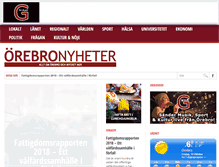 Tablet Screenshot of orebronyheter.com